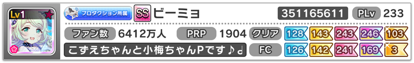 Deresute stats